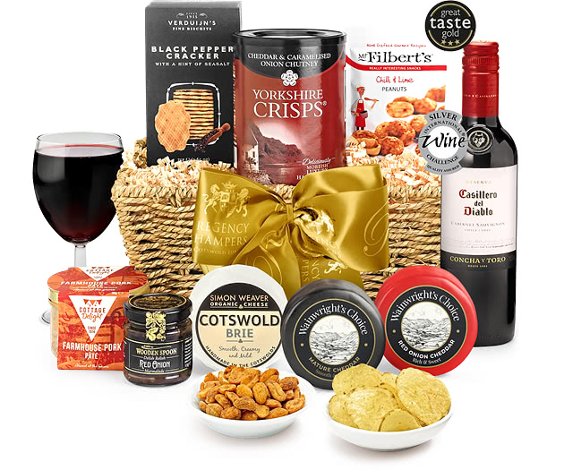 Chatterton Hamper With Red Wine